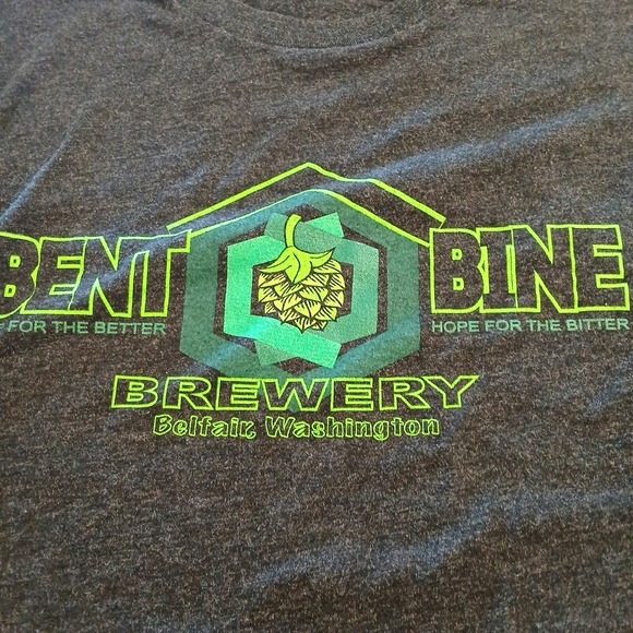 Bone Haus Brewing Arizona T-shirt Black Short Sleeve Cotton Large Bent Bine - Picture 2 of 12